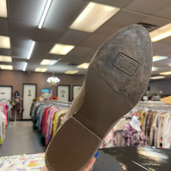 dingo Taupe Suede Western Booties - Picture 5 of 7